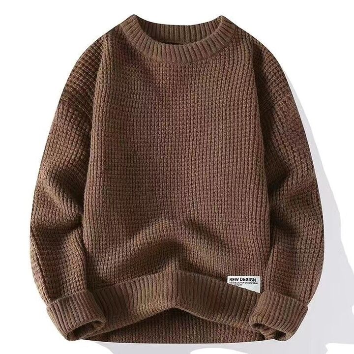 Men's Crew Neck Jumper for Autumn and Winter
