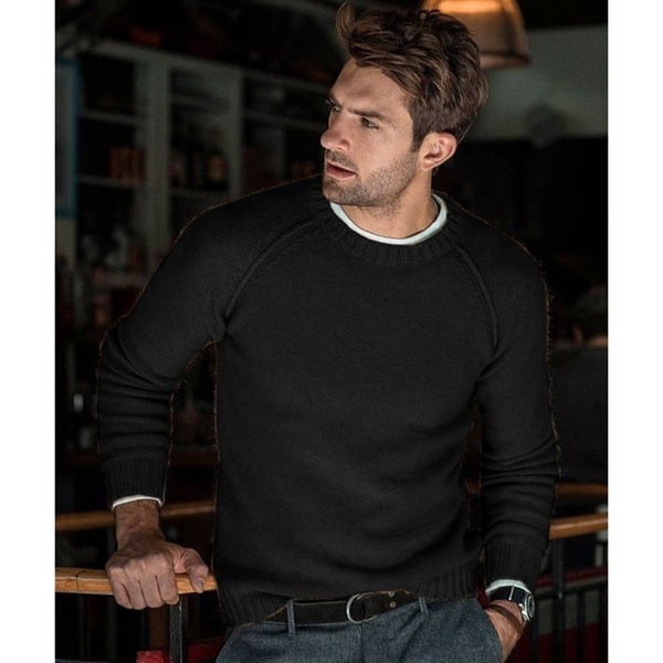 Men's Crew Neck Jumper for Layering