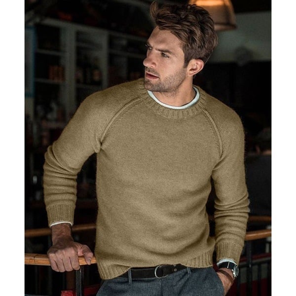 Men's Crew Neck Jumper for Layering