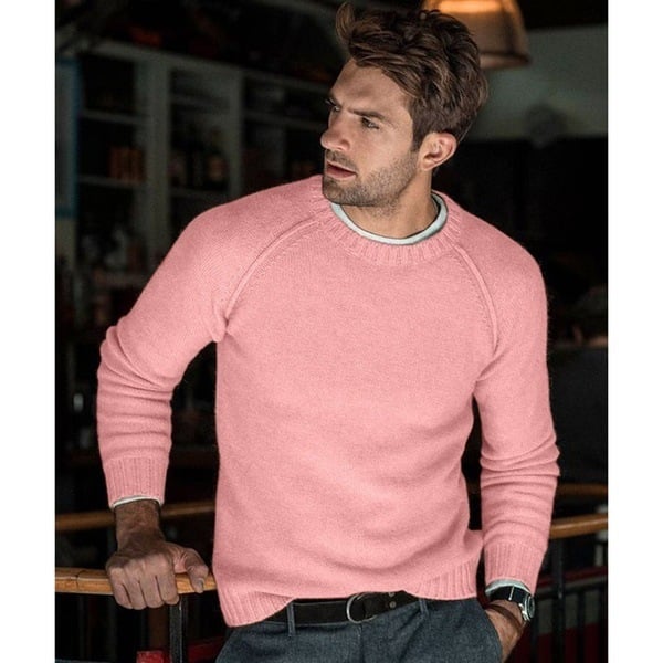 Men's Crew Neck Jumper for Layering