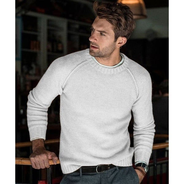 Men's Crew Neck Jumper for Layering