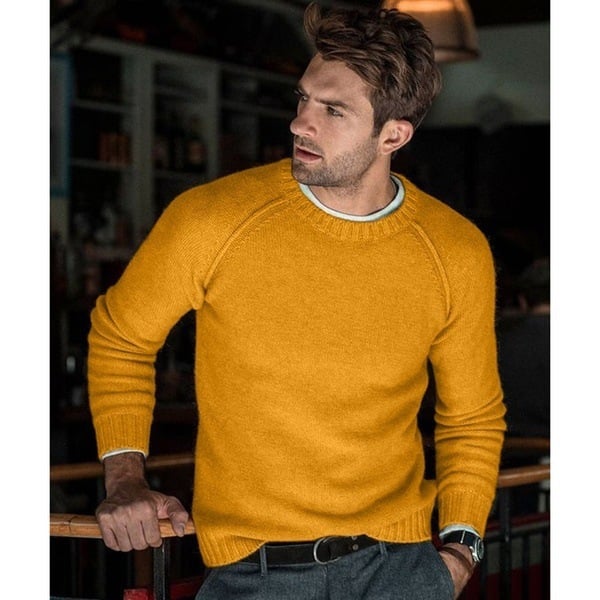 Men's Crew Neck Jumper for Layering