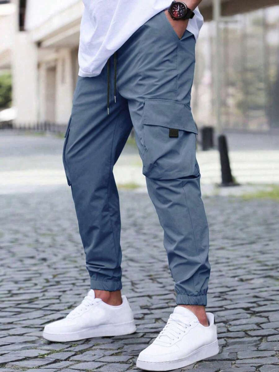 Men's Cuffed Cargo Jogger Trousers