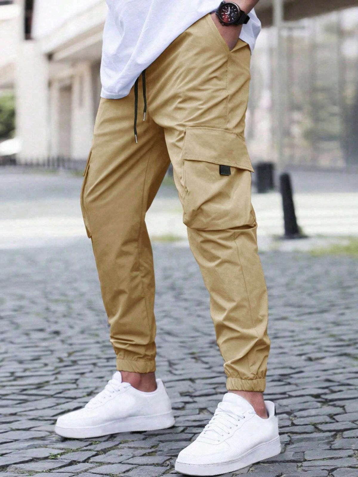 Men's Cuffed Cargo Jogger Trousers
