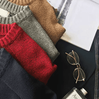 Men's Elbow Patch Crew Neck Jumper