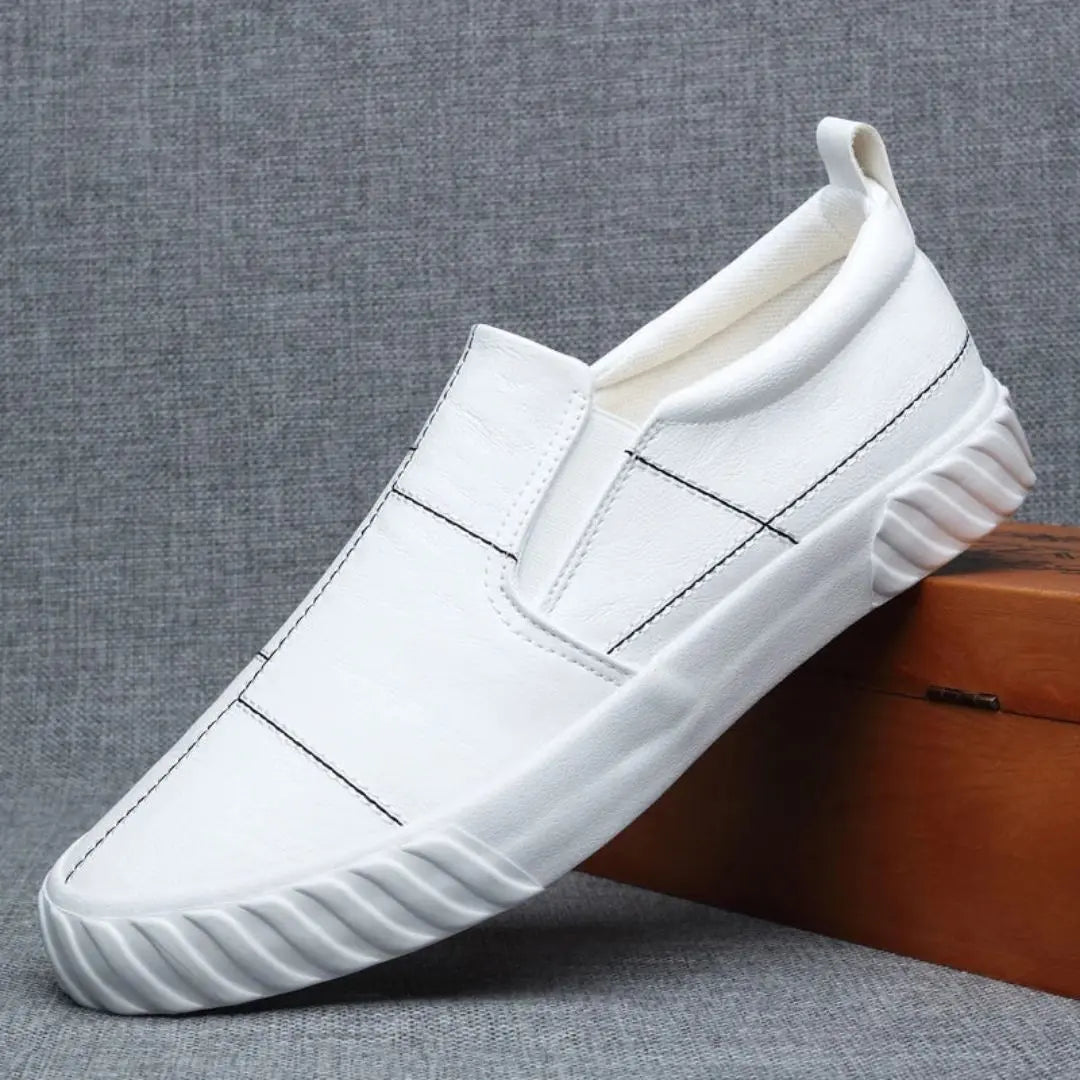 Men's Faux Leather Elasticated Slip On Loafers
