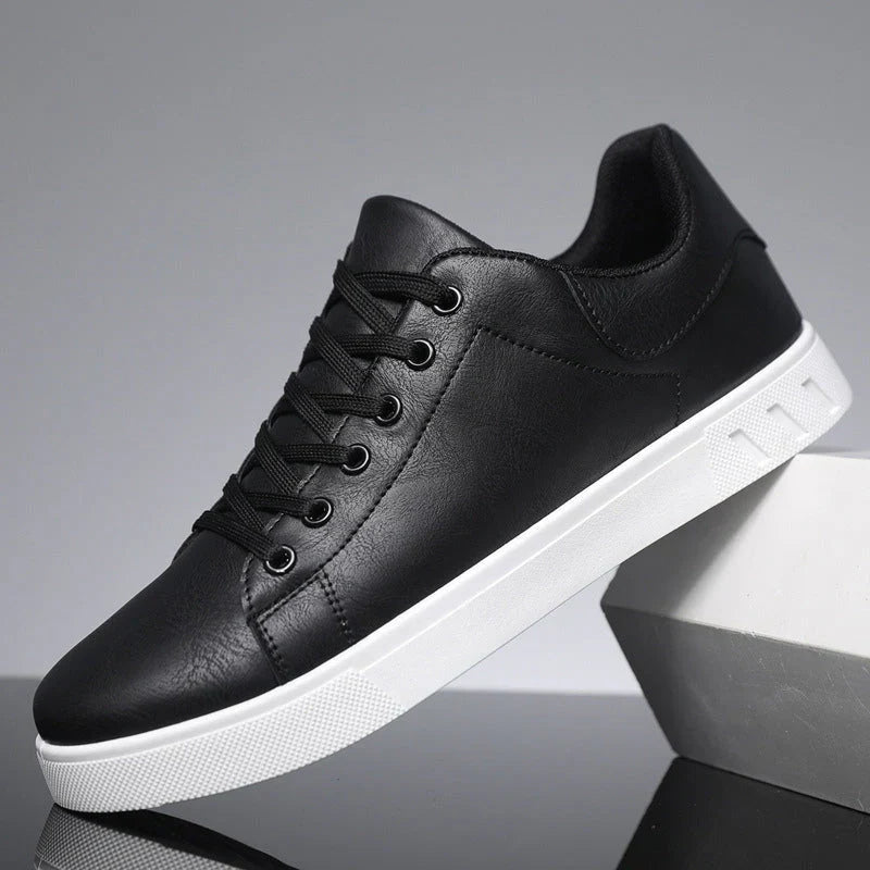 Men's Faux Leather Padded Smart Casual Trainers