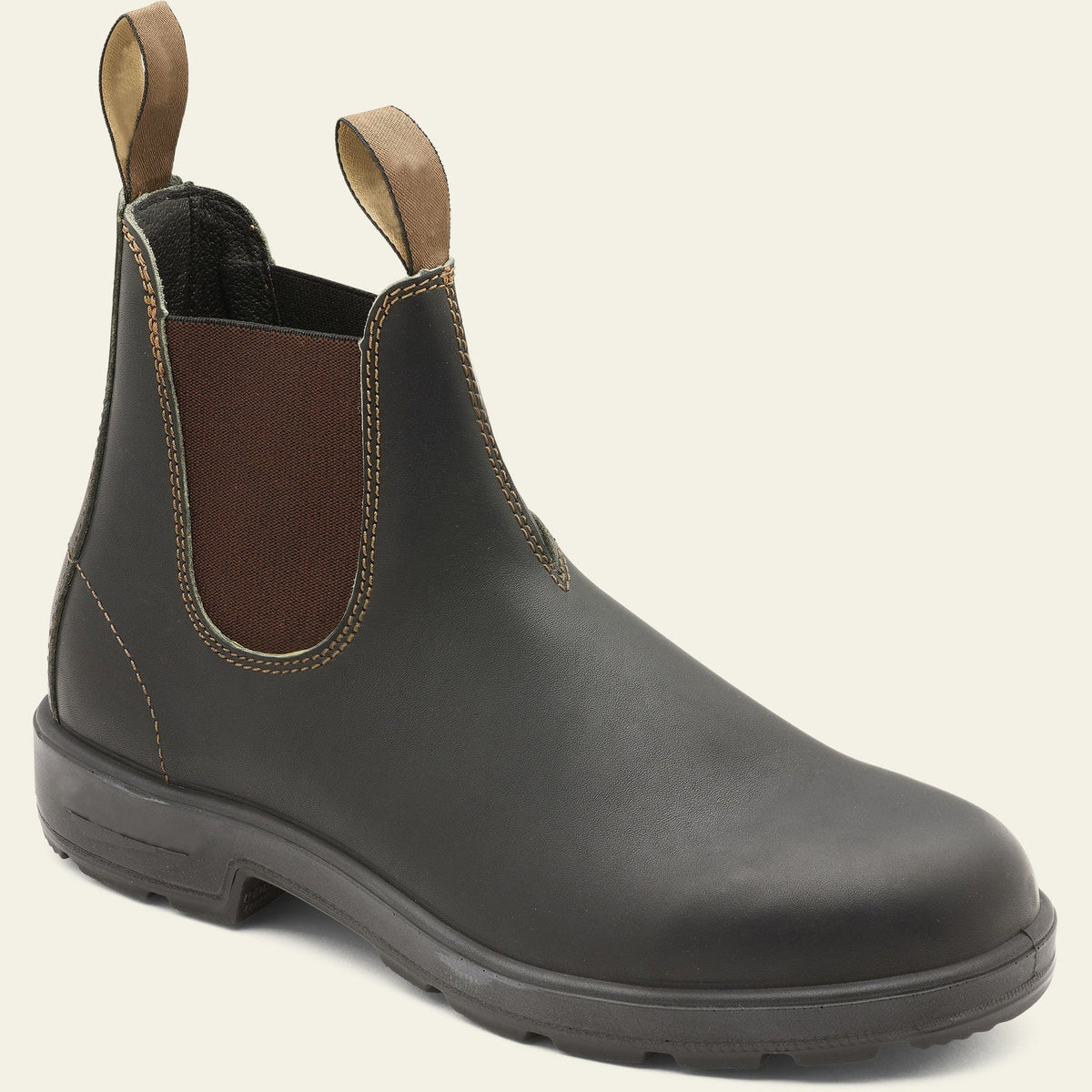 Men's Faux Leather Pull On Chelsea Boots