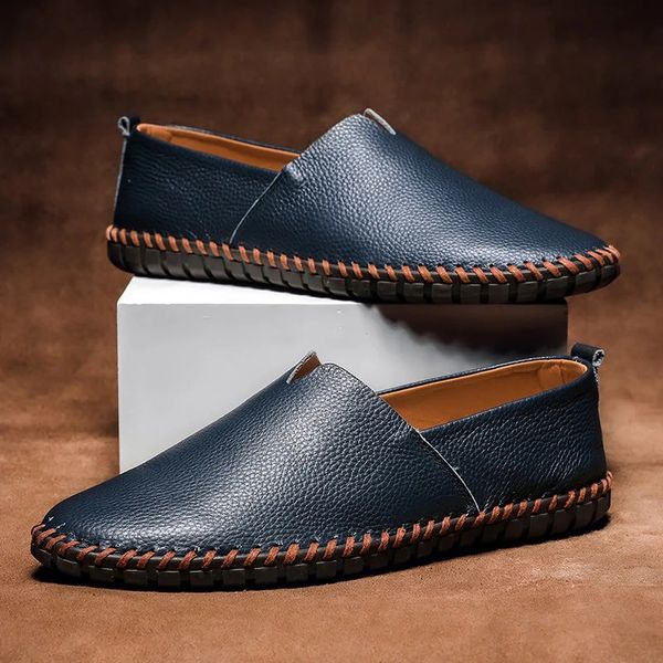 Men's Faux Leather Slip On Loafers