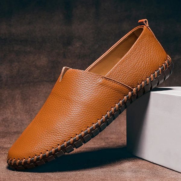 Men's Faux Leather Slip On Loafers