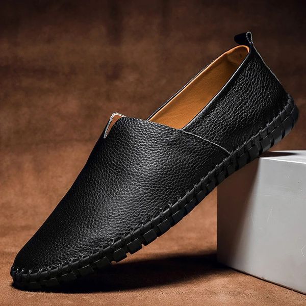 Men's Faux Leather Slip On Loafers