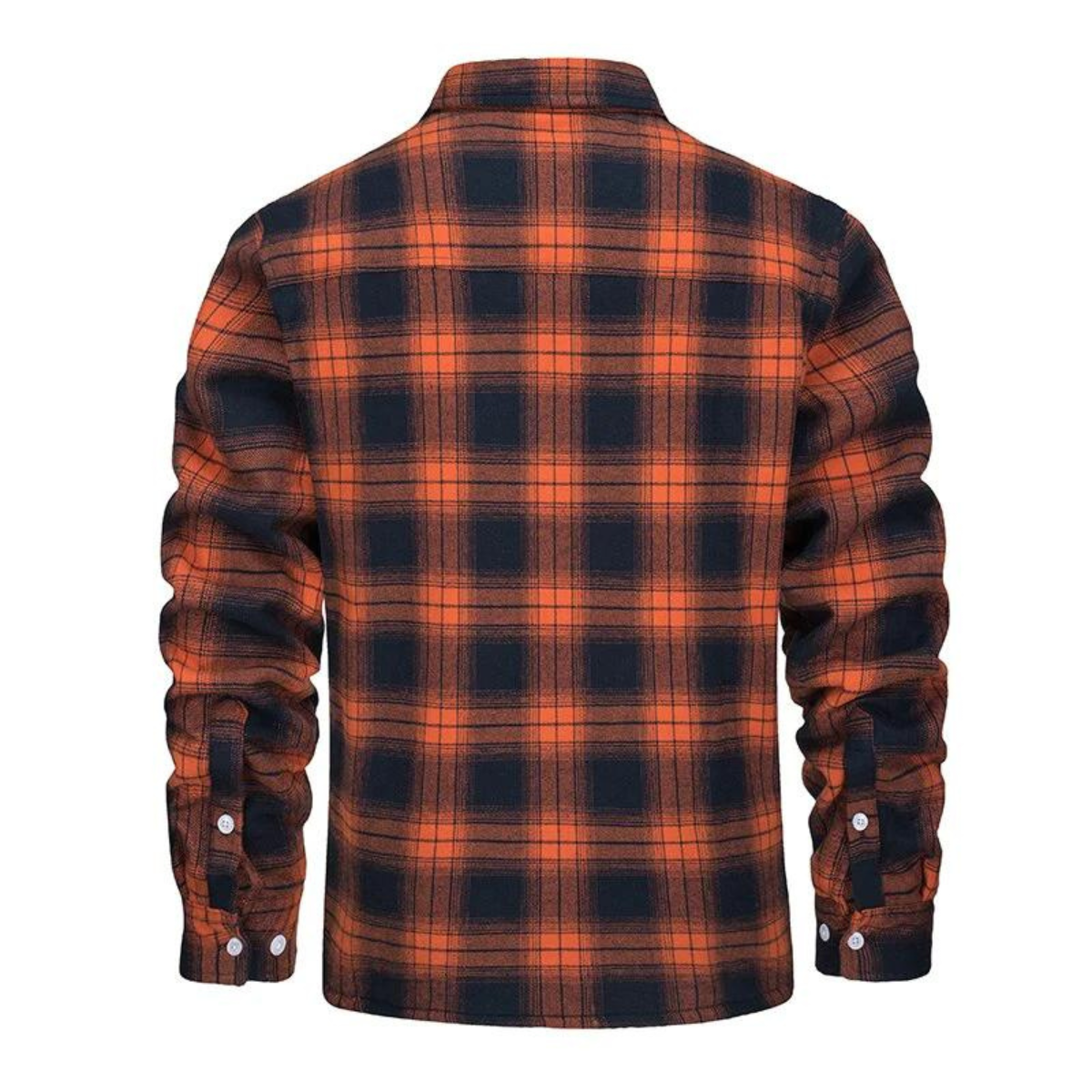 Men's Fleece Lined Plaid Shirt Jacket