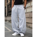 Men's Fleece Lined Wide Leg Drawstring Joggers