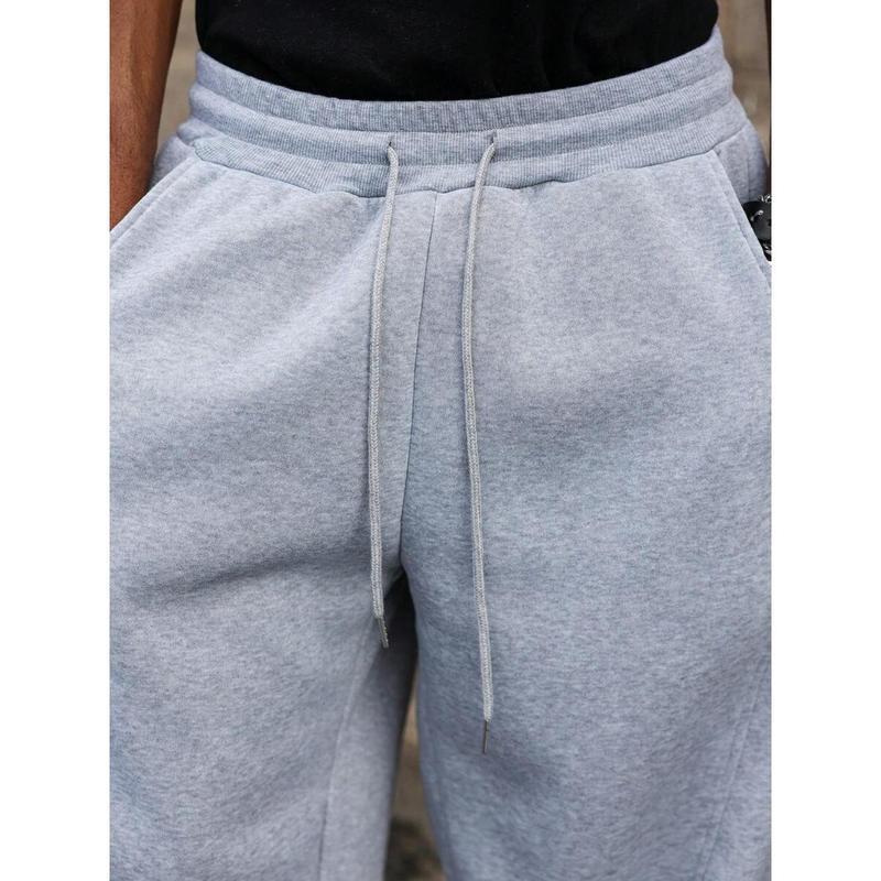 Men's Fleece Lined Wide Leg Drawstring Joggers