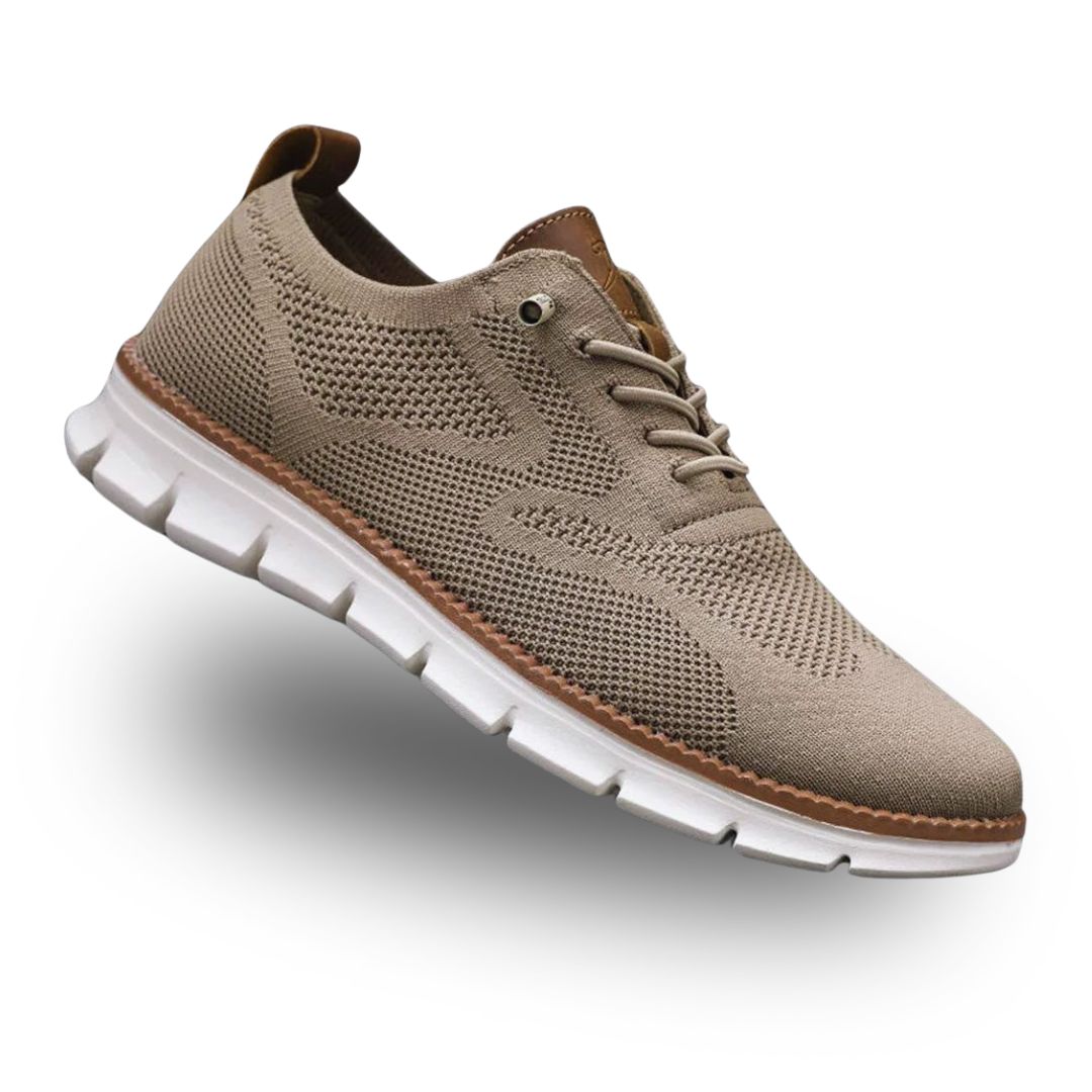 Men's Knitted Mesh Lace Up Walking Shoes