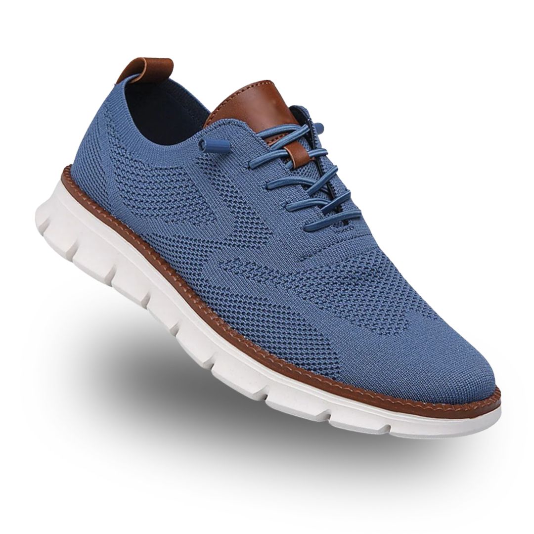 Men's Knitted Mesh Lace Up Walking Shoes