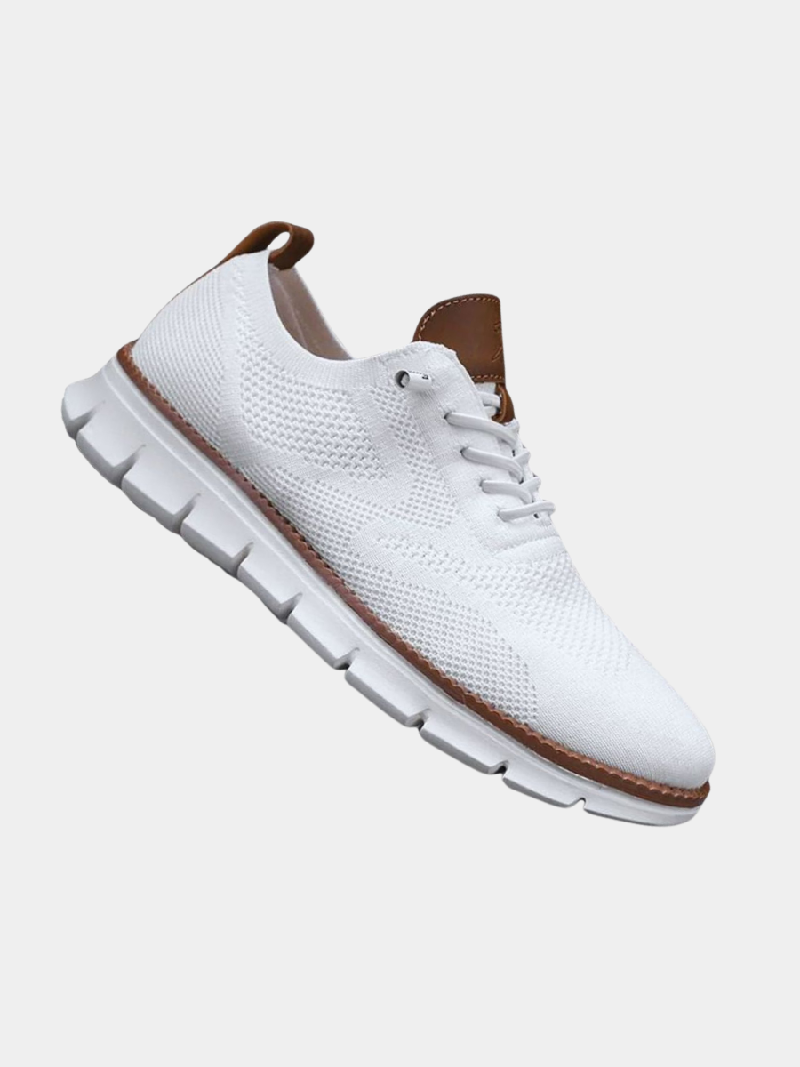 Men's Knitted Mesh Lace Up Walking Shoes