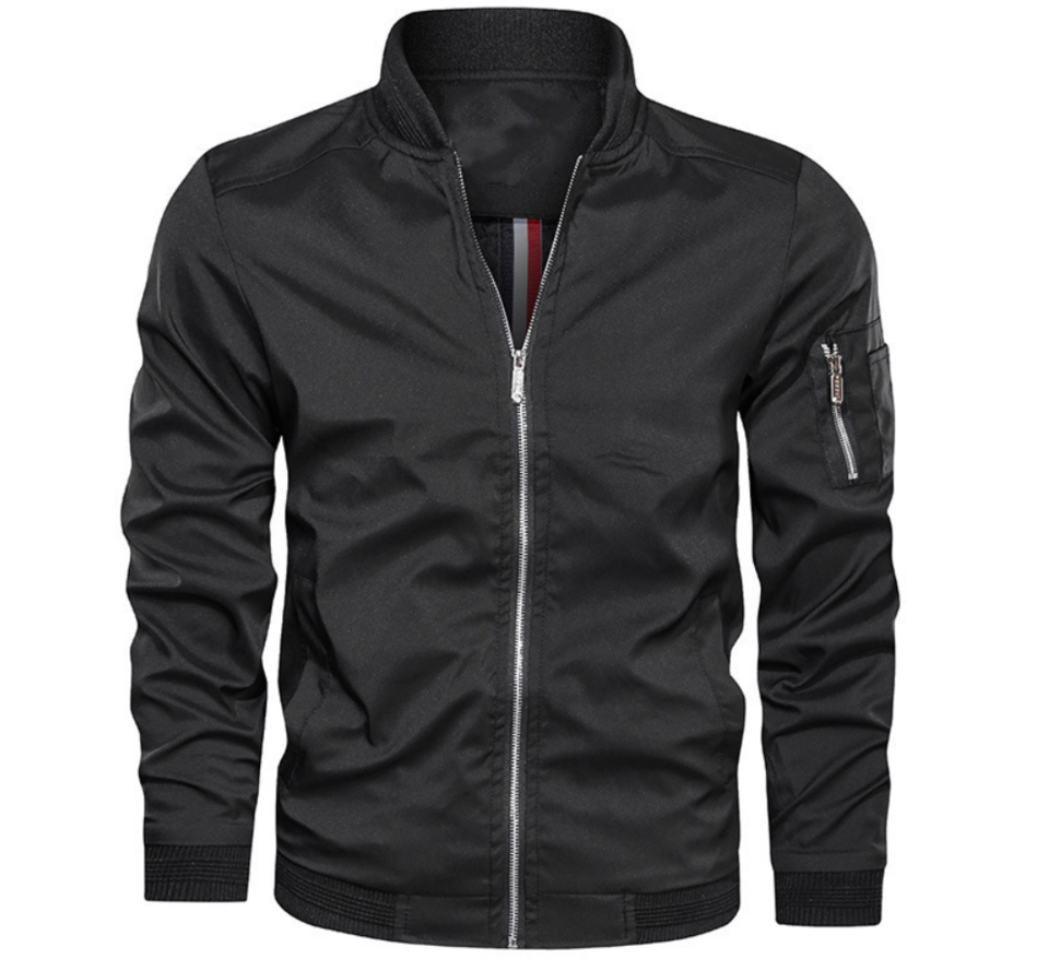 Men's Lightweight Bomber Jacket for Autumn and Winter