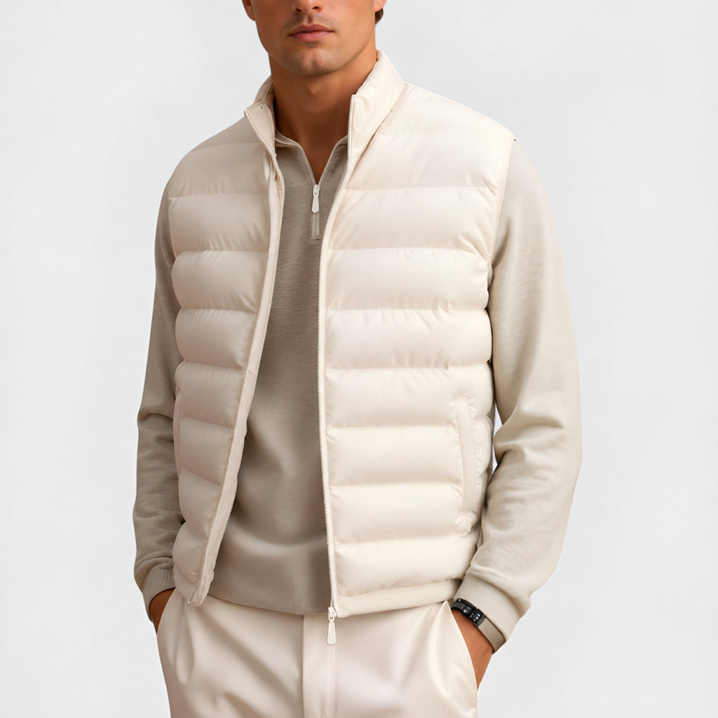 Men's Lightweight Sleeveless Gilet for Autumn and Winter