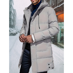 Men's Longline Hooded Padded Puffer Jacket