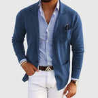 Men's Notch Lapel Long Sleeve Blazer