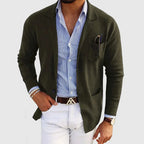 Men's Notch Lapel Long Sleeve Blazer