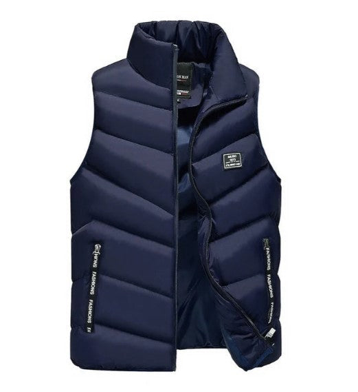 Men's Padded Puffer Gilet for Autumn and Winter