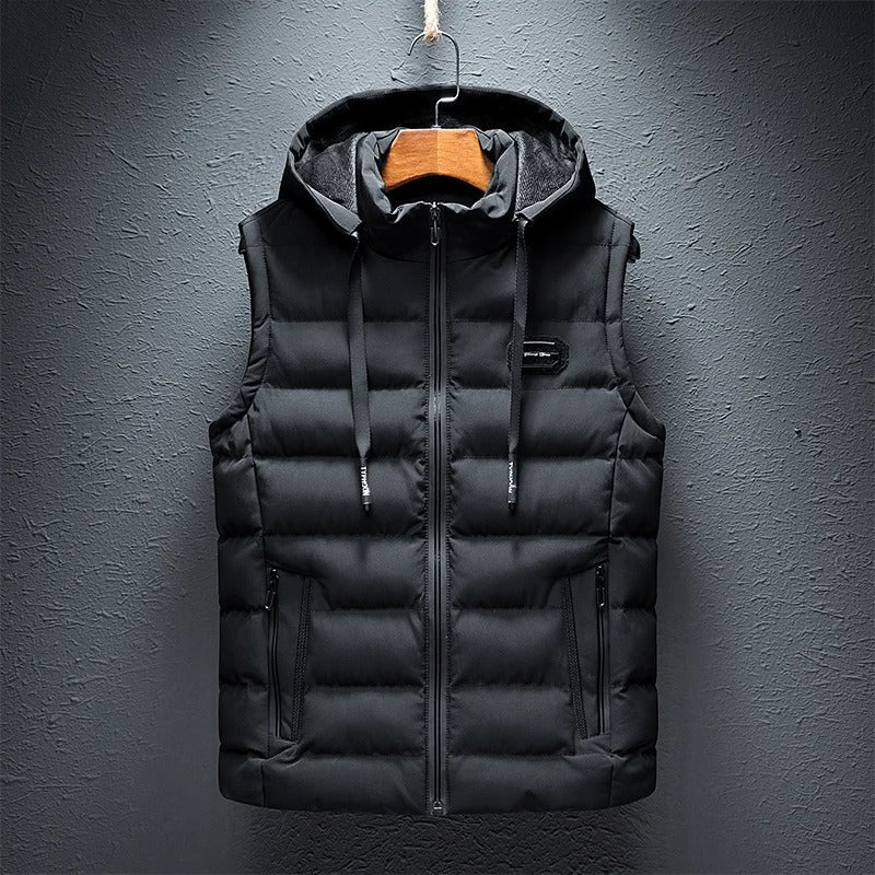Men's Padded Puffer Hooded Gilet