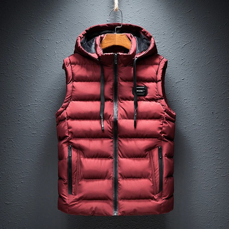 Men's Padded Puffer Hooded Gilet