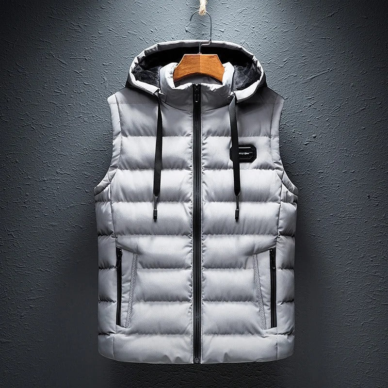 Men's Padded Puffer Hooded Gilet