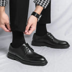 Men's Patent Lace Up Derby Formal Shoes