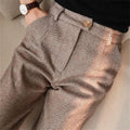 Men's Pleated Tapered Smart Casual Trousers