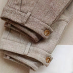 Men's Pleated Tapered Smart Casual Trousers