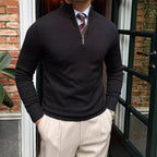 Men's Quarter Zip Jumper for Autumn and Winter