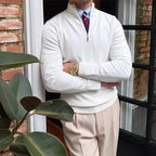 Men's Quarter Zip Jumper for Autumn and Winter