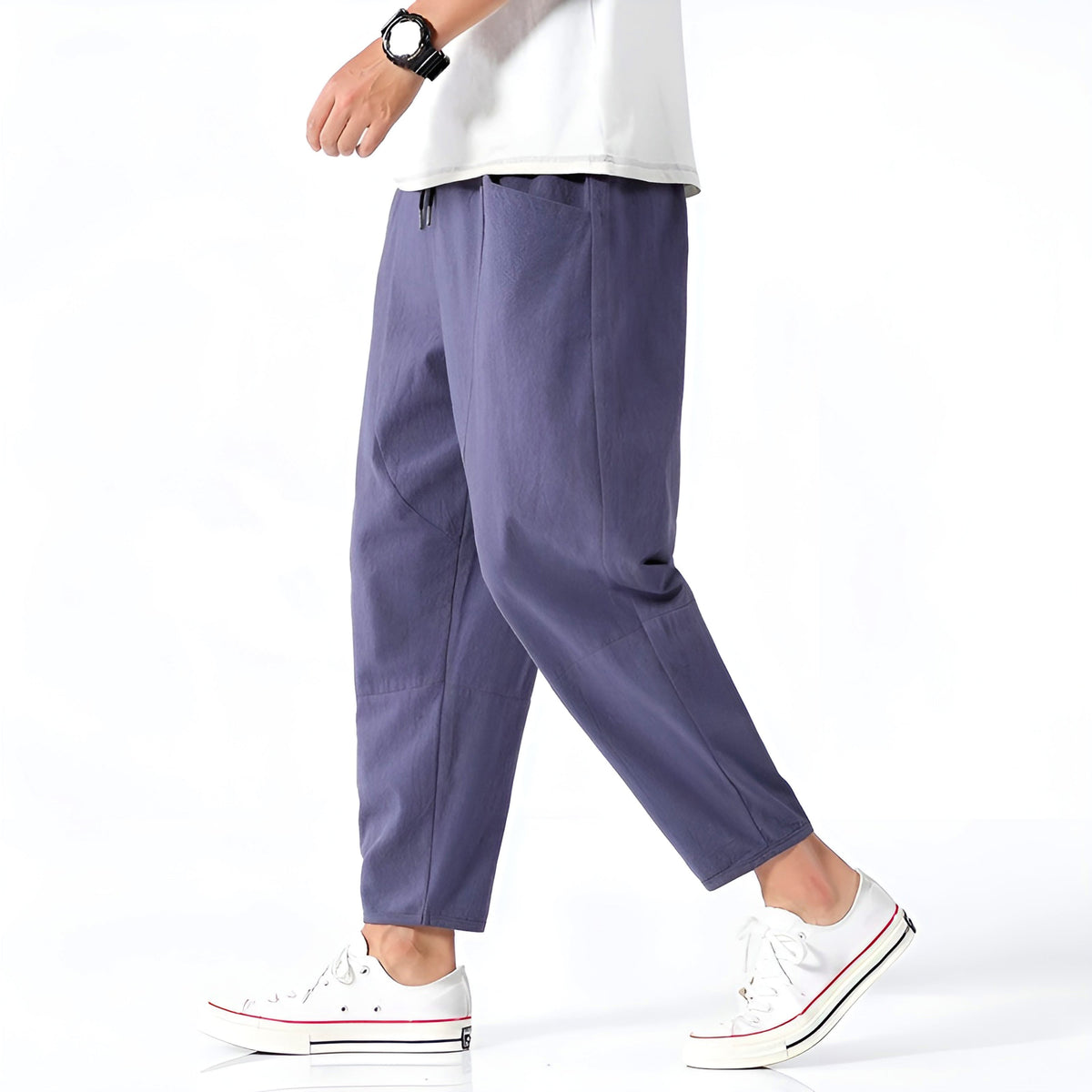 Men's Relaxed Fit Cropped Trousers