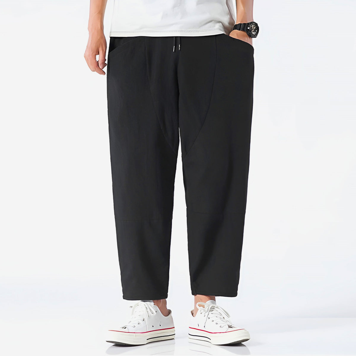 Men's Relaxed Fit Cropped Trousers