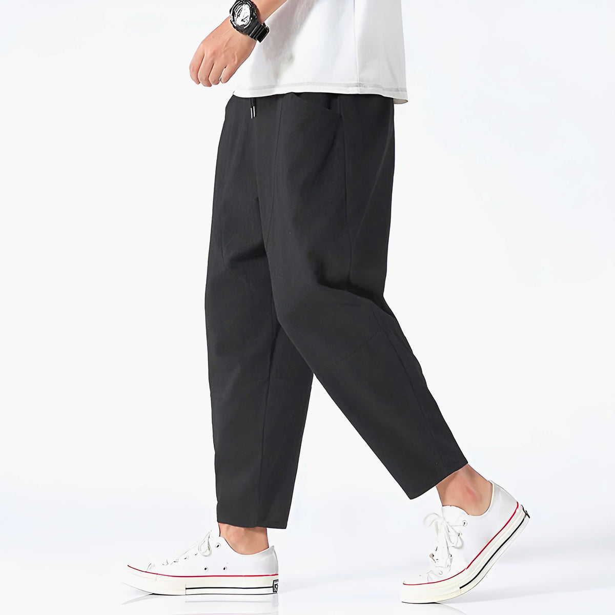 Men's Relaxed Fit Cropped Trousers