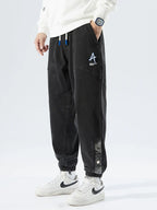 Men's Ribbed Cuff Elasticated Denim Joggers
