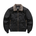 Men's Sherpa Collar Fleece Lined Bomber Jacket