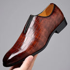 Men's Slip On Padded Brogue Shoes