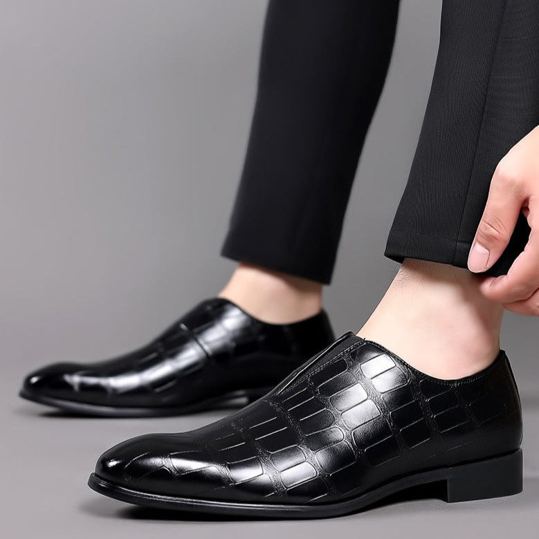 Men's Slip On Padded Brogue Shoes