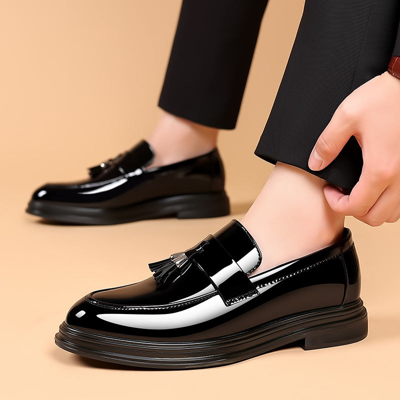 Men's Soft Sole Leather Look Ankle Boots