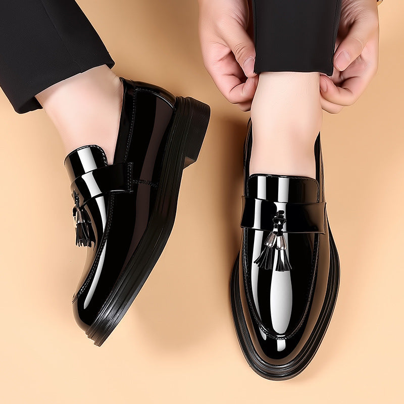 Men's Soft Sole Leather Look Ankle Boots
