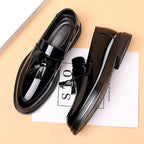 Men's Soft Sole Leather Look Ankle Boots