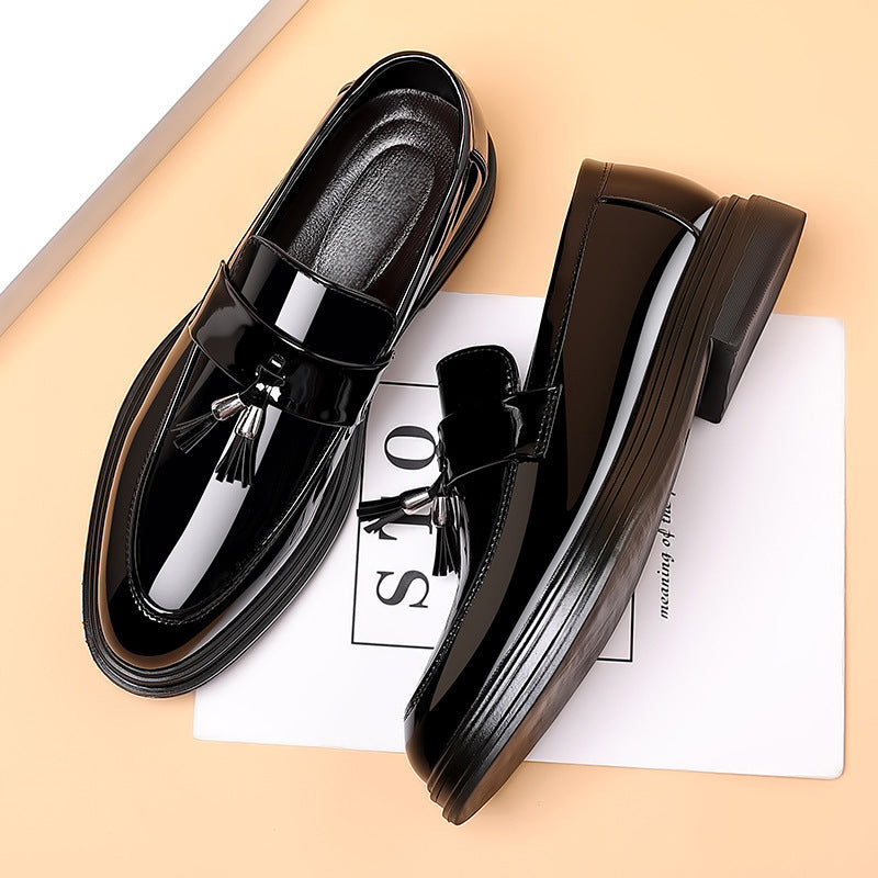 Men's Soft Sole Leather Look Ankle Boots
