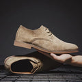 Men's Suede Effect Oxford Formal Shoes