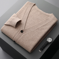 Men's V Neck Cardigan for Autumn and Winter