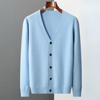 Men's V Neck Cardigan for Autumn and Winter
