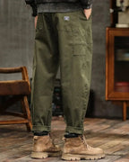 Men's Vintage Wash Rugged Cargo Trousers